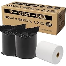 Amazon.co.jp: KOGLEE レシートロール 25巻入 約58mm幅×40mm外径×9mm